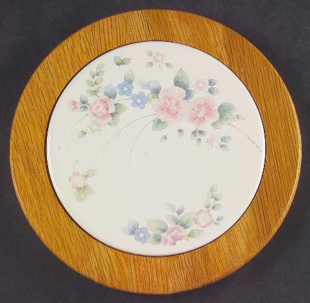 Tea Rose Wood Frame Trivet