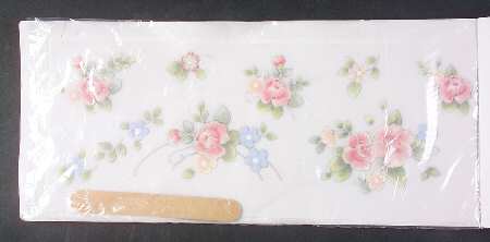 Tea Rose Transfer Sheet - Set of 4