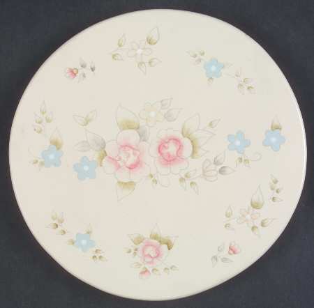 Tea Rose Round Wood Trivet by Pfaltzgraff