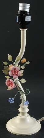 Tea Rose 13" Electric Lamp No Shade