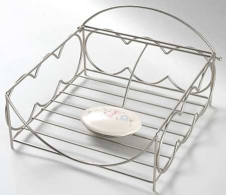 Tea Rose Metal Napkin Holder