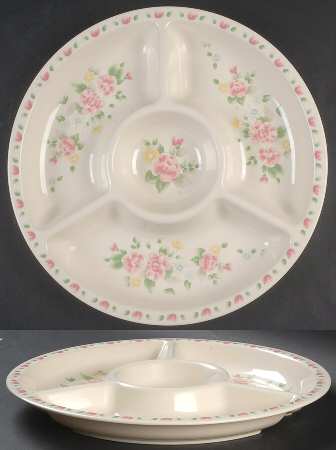 Tea Rose 1 Piece Melamine Chip & Dip
