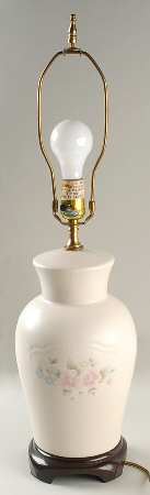 Tea Rose 24" Electric Lamp No Shade