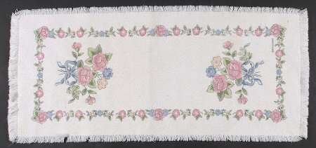 Tea Rose Cloth Table Runner by Pfaltzgraff