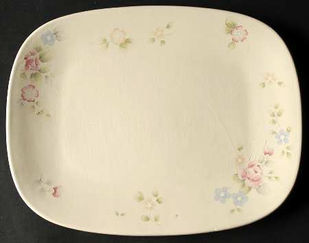 Tea Rose Oval Buffet Dish