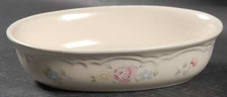 Tea Rose 7" Oval Baker by Pfaltzgraff