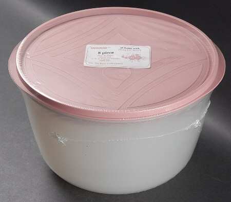 Tea Rose (4 Piece) Plastic Nested Storage Bowl Set