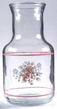 Tea Rose Glassware Carafe