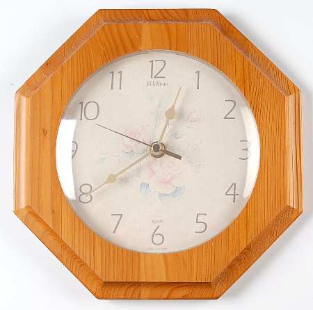Tea Rose Hanging Wall Clock