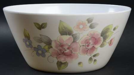 Tea Rose 10" Large Melamine Salad Serving Bowl