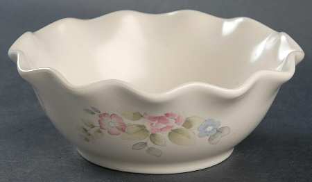 Tea Rose 6" Round Fluted Bowl by Pfaltzgraff