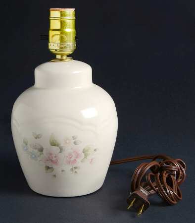 Tea Rose 14" Electric Lamp No Shade