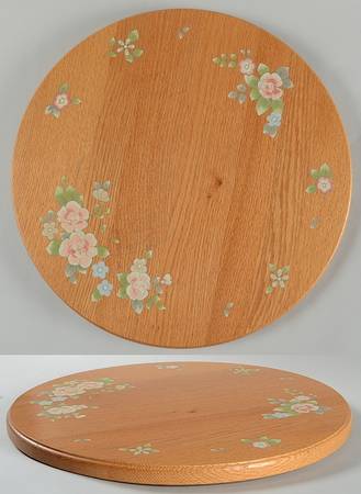 Tea Rose Wood Lazy Susan Turntable