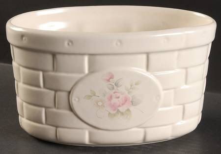Tea Rose 8" Oval Basket