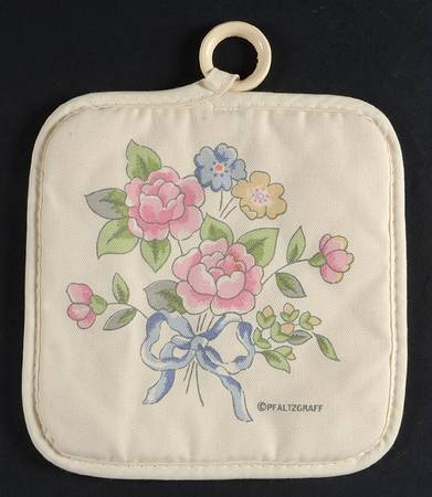 Tea Rose Cloth Potholder
