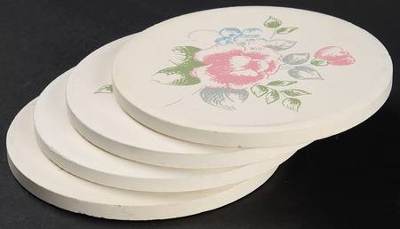 Tea Rose Stone/Thirsty Coaster - Set of 4
