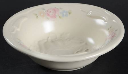 Tea Rose Embossed Salsa Bowl