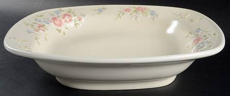 Tea Rose 14" Square Pasta Serving Bowl by Pfaltzgraff