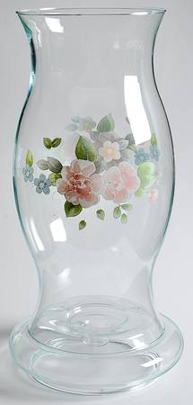 Tea Rose Glassware Hurricane by Pfaltzgraff
