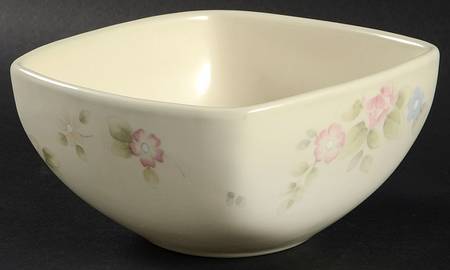 Tea Rose Square Soup Bowl