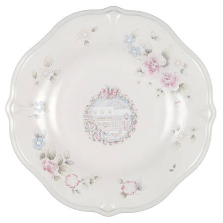 Tea Rose Holiday Sculpted Luncheon Plate by Pfaltzgraff