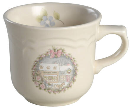 Tea Rose Holiday Flat Cup
