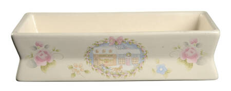 Tea Rose Holiday 4 Wick Brick Candle Holder Only