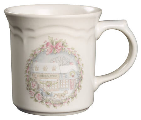 Tea Rose Holiday Mug