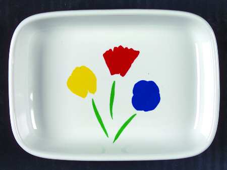Three Flowers Hors d'Oeuvres Dish