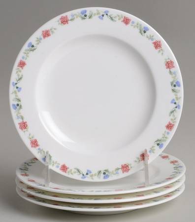 Thistle Rose Bread & Butter Plate - Set of 4