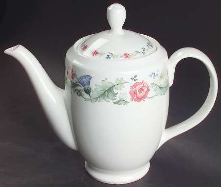 Thistle Rose Coffee Pot & Lid
