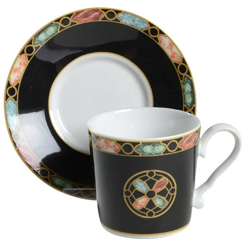 Treviso Flat Demitasse Cup & Saucer Set