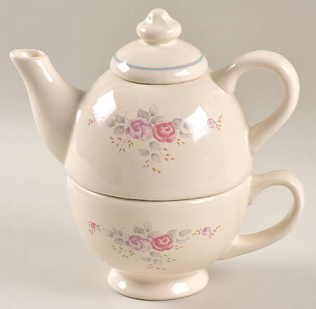 Trousseau Individual Teapot & Lid with Cup