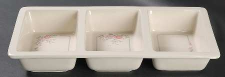 Trousseau 3 Part Rectangular Divided Server