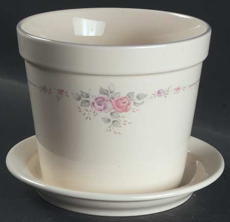Trousseau 6" Flower Pot & Underplate