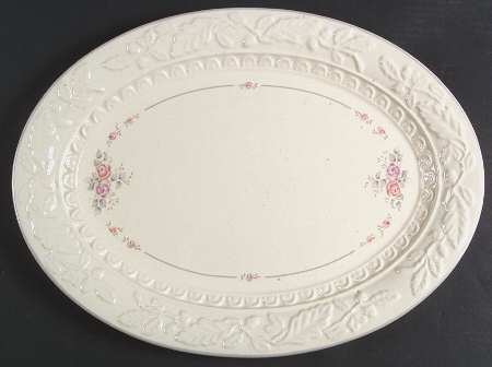 Trousseau 18" Embossed Oval Serving Platter