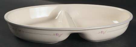 Trousseau 12" Oval Divided Vegetable Bowl