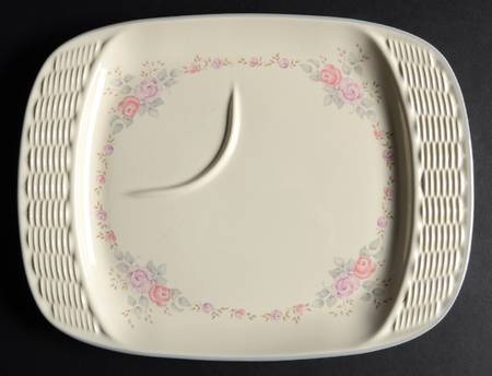 Trousseau Rectangular Basketweave Snack Tray