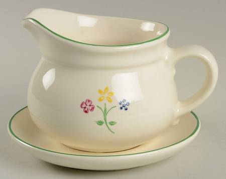 Vickie Hanson Gravy Boat & Underplate