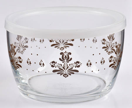 Village (Made in USA) Glassware All Purpose Bowl & Plastic Lid