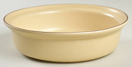 Village (Made in USA) Casserole-China W/Lid &Metal Stsnd-Base