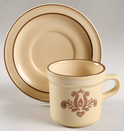 Village (Made in USA) Flat Cup & Saucer Set