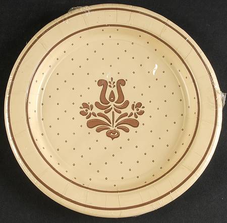 Village (Made in USA) Package of 8 - Paper Salad Plate