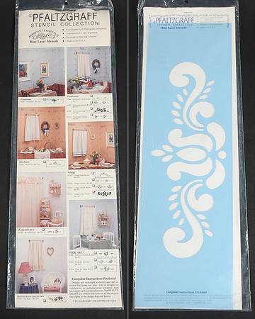 Village (Made in USA) Wallpaper Stencil