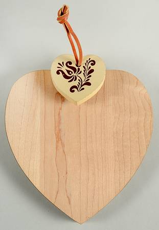 Village (Made in USA) Heart Shape Wood Wall Plaque