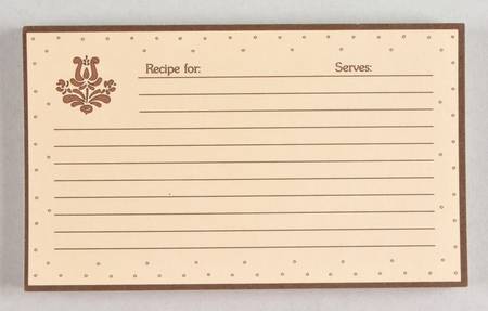 Village (Made in USA) (Set of 25) Paper Recipe Cards