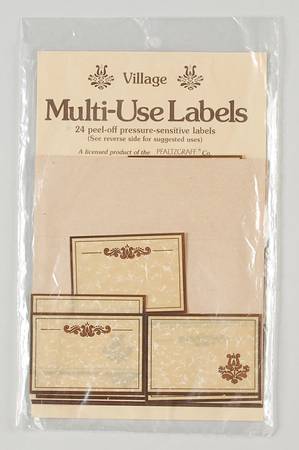 Village (Made in USA) Peel & Stick Multi Use Labels (Pack)