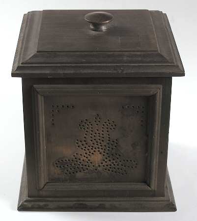 Village (Made in USA) Wood and Copper Extra Large Canister