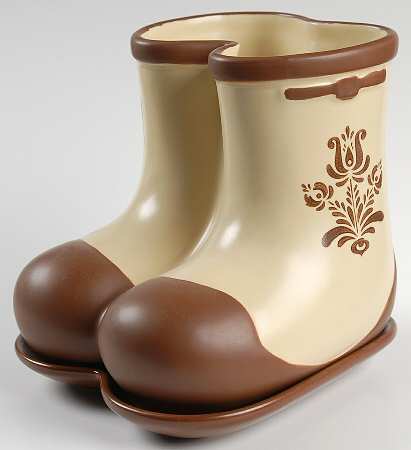 Village (Made in USA) Boots Planter & Underplate