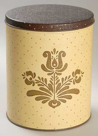 Village (Made in USA) Round Storage Tin with Lid Large